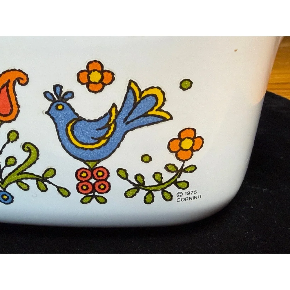 Vintage Corning Ware Friendship Bird 1.5 Qt Casserole Dish: A-1 1/2-B with Lid
